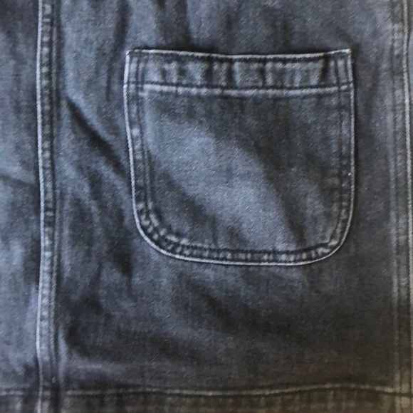 PacSun Denim Overall Dress in Washed Black - Picture 3 of 5